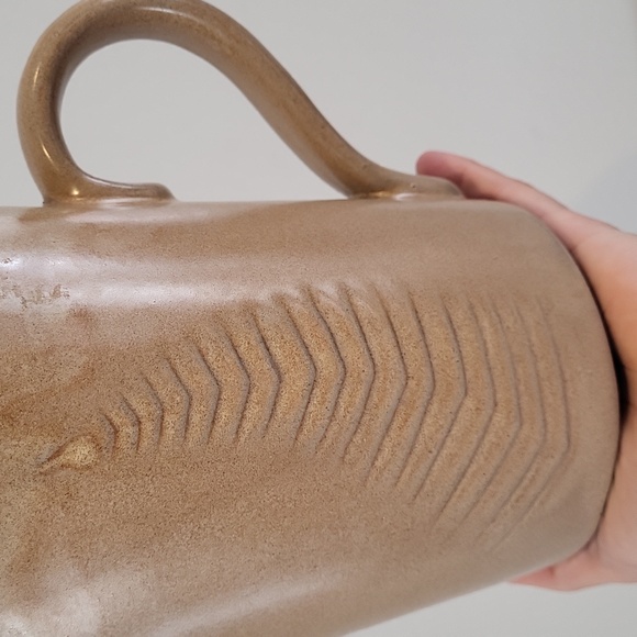 Vintage boho ceramic vase - Picture 3 of 6